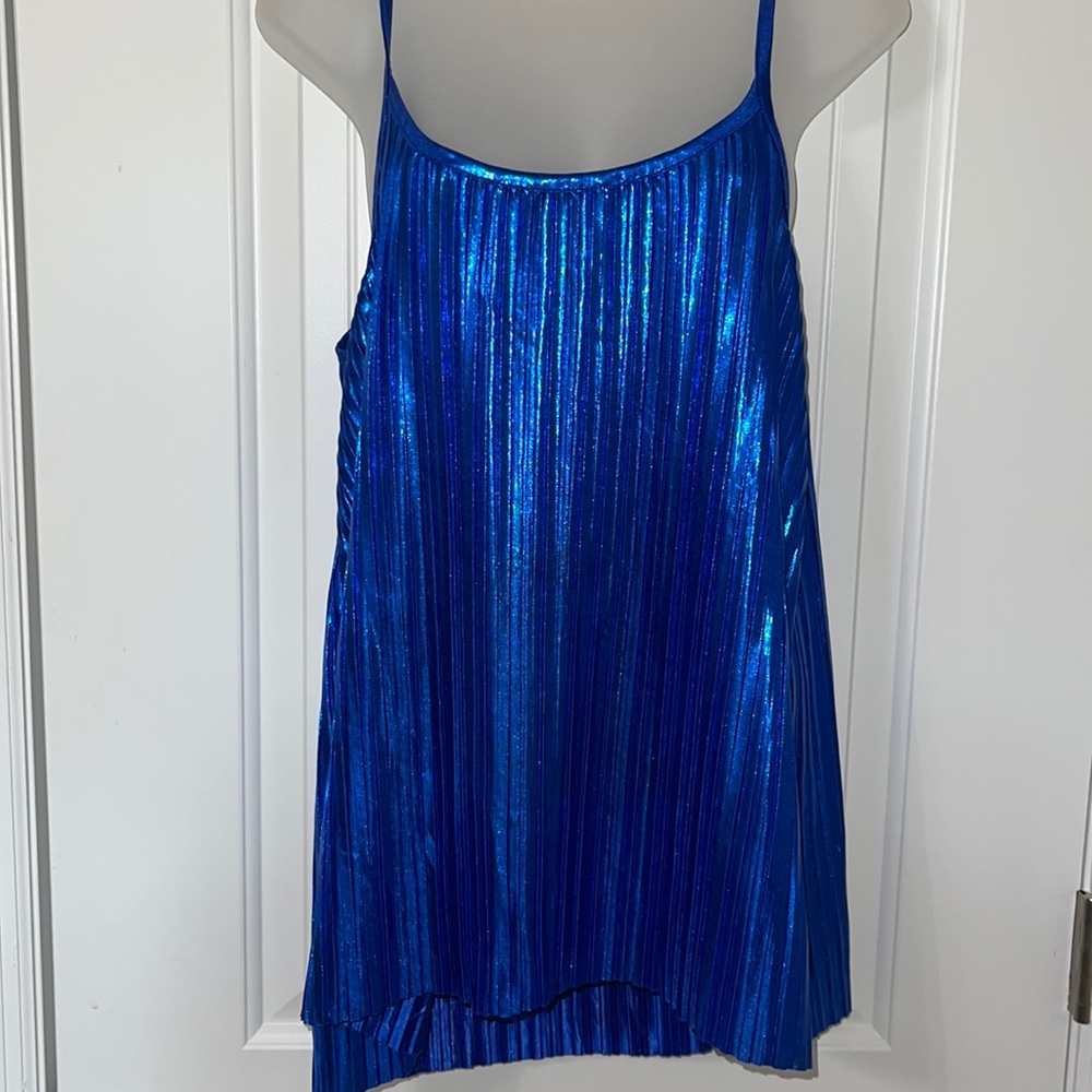 H&M Blue Glitzy Tank Top. Size M.